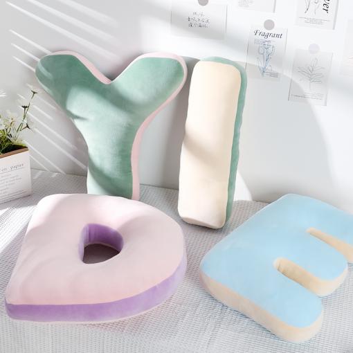 Plush letter soft sofa decorative pillow for home