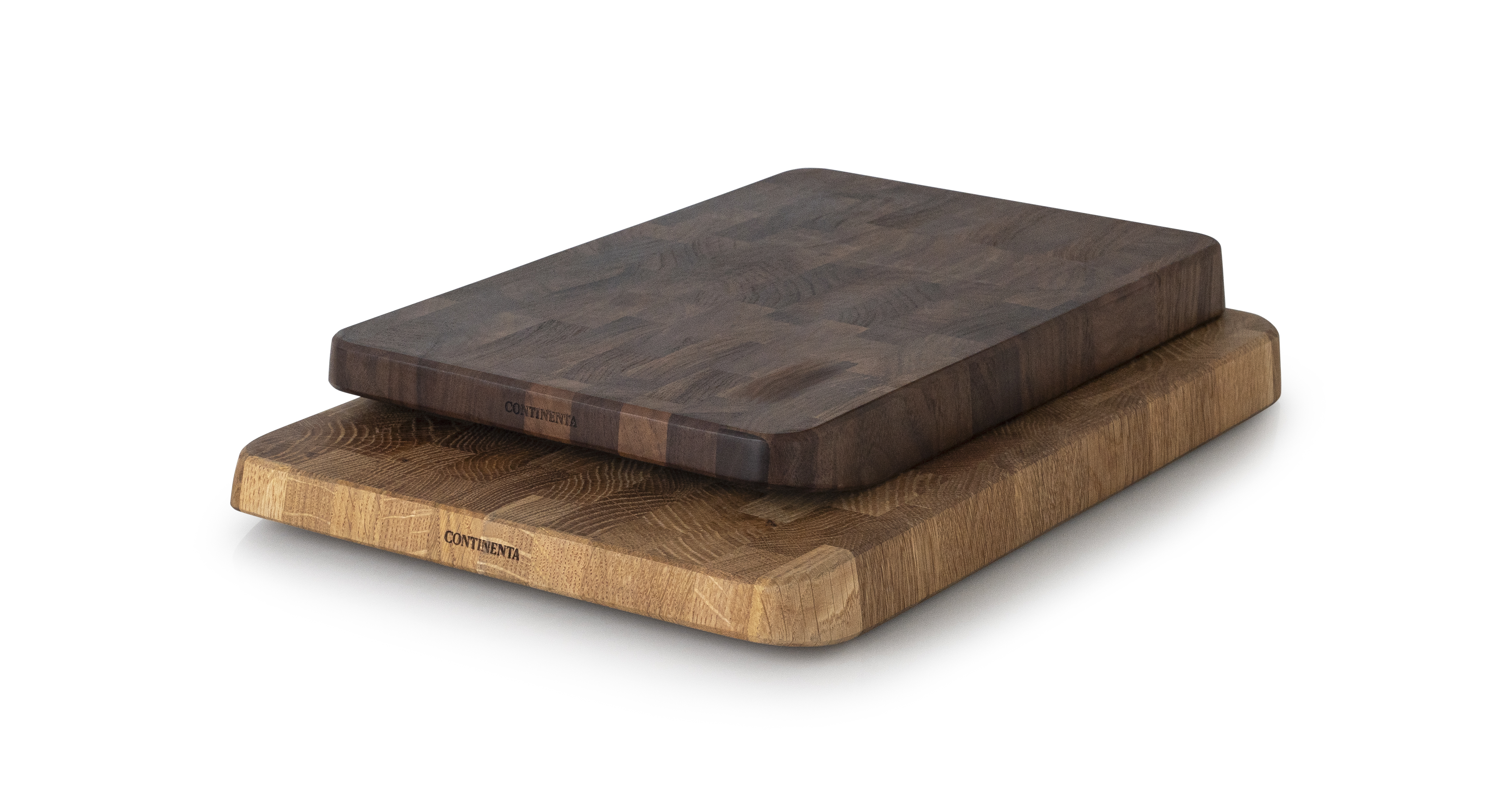 oak and walnut