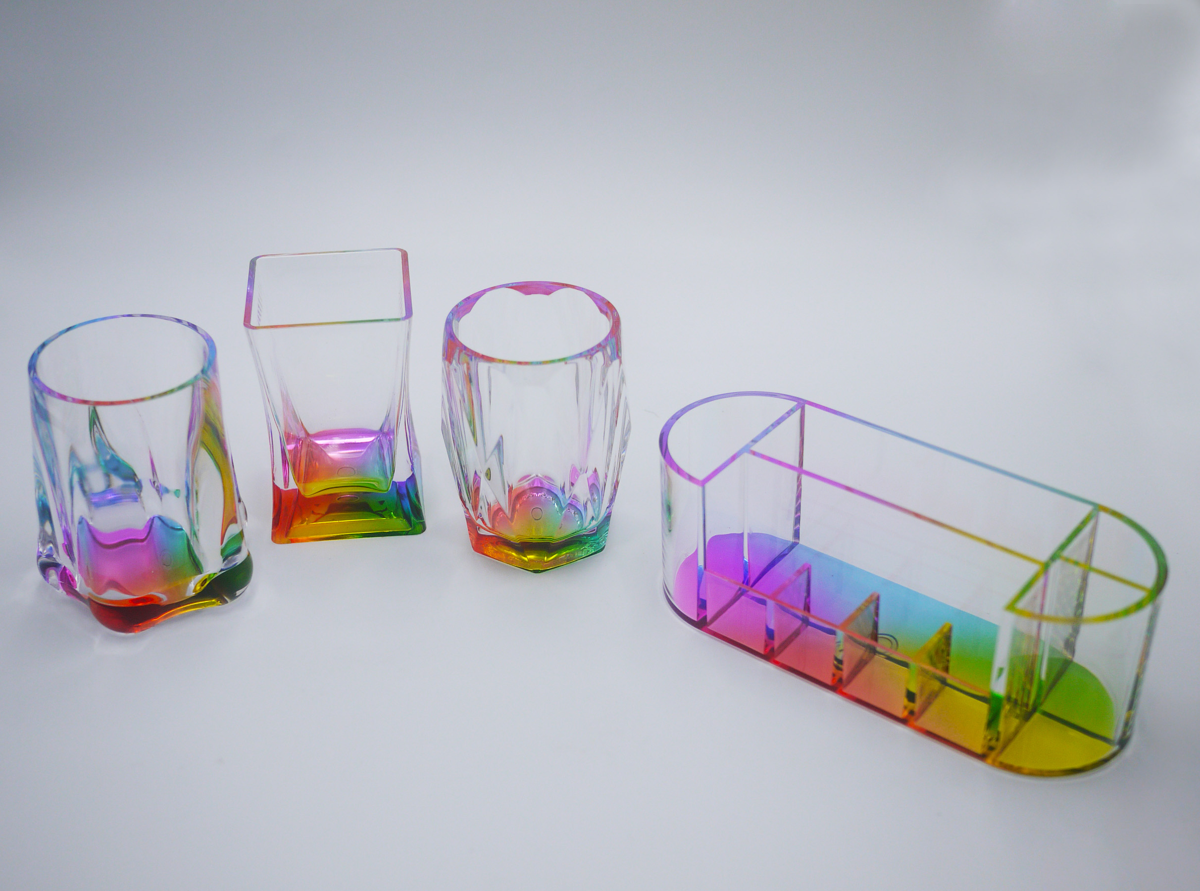 Iridescent Acrylic Organizer Set