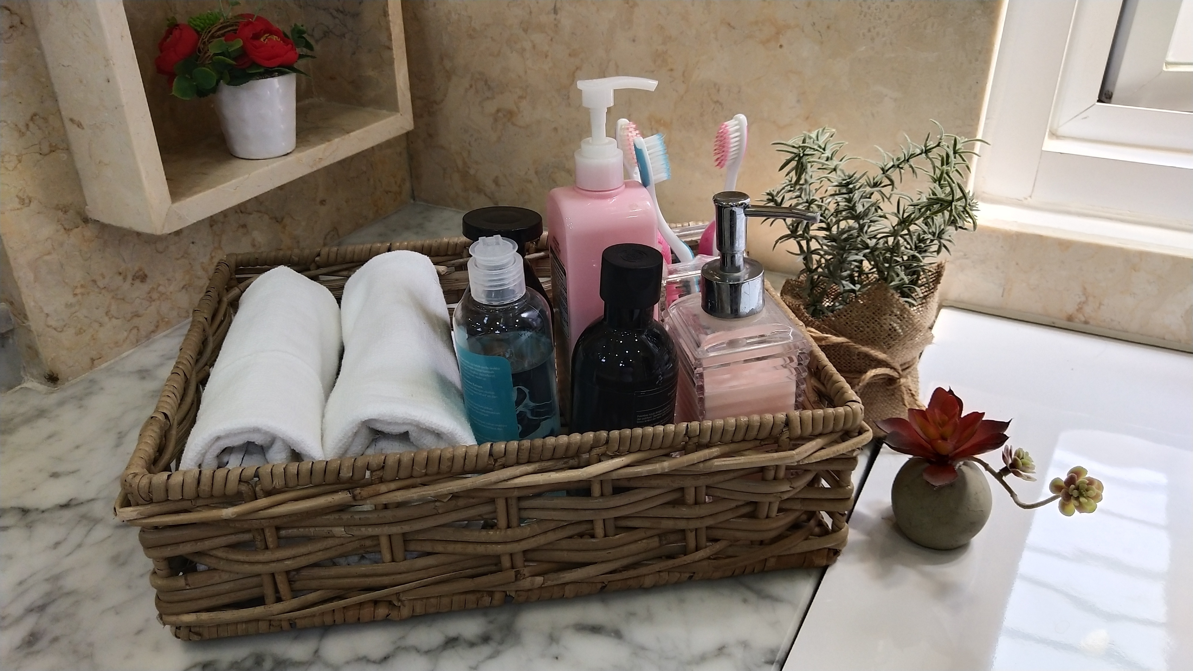 Wicker Rattan Basket - Storage Bath