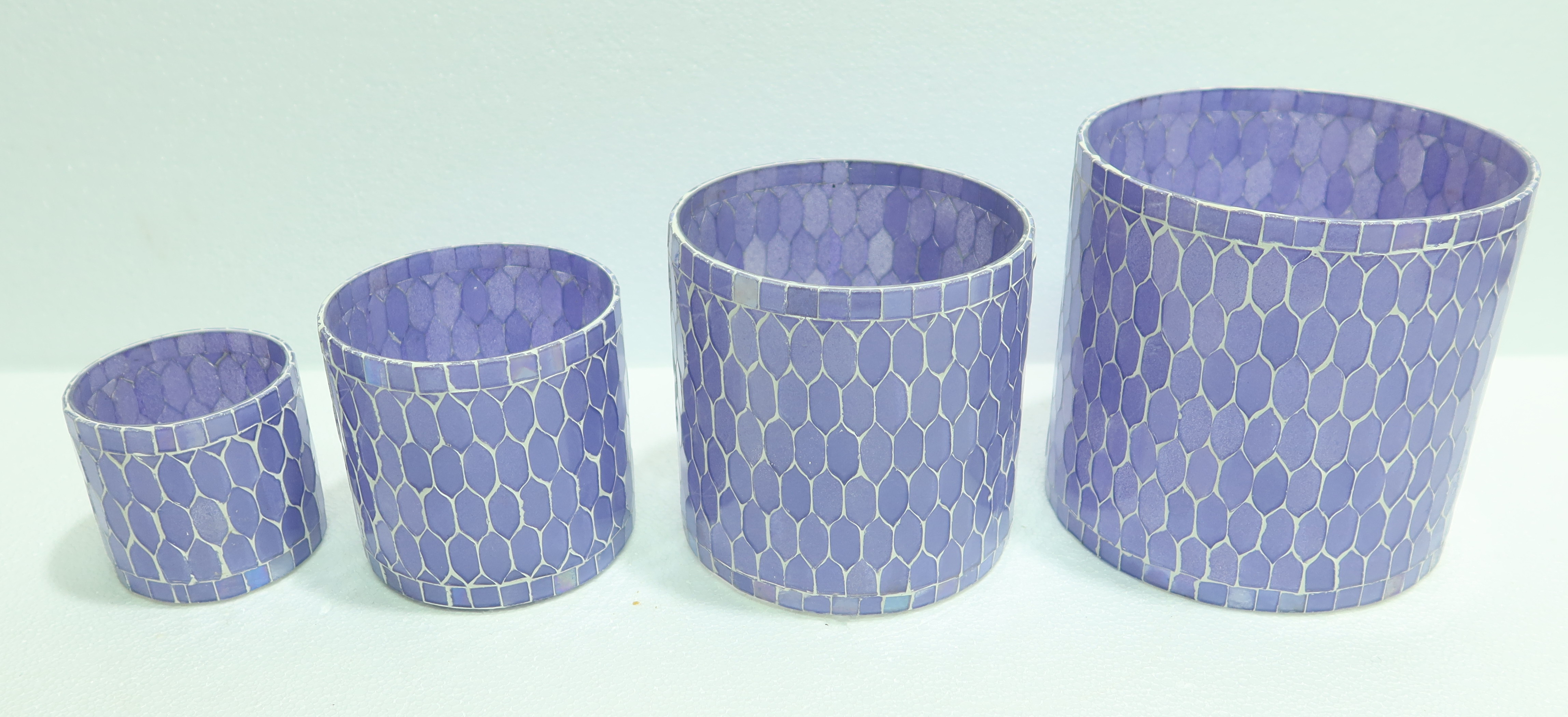 GLASS MOSAIC VOTIVES