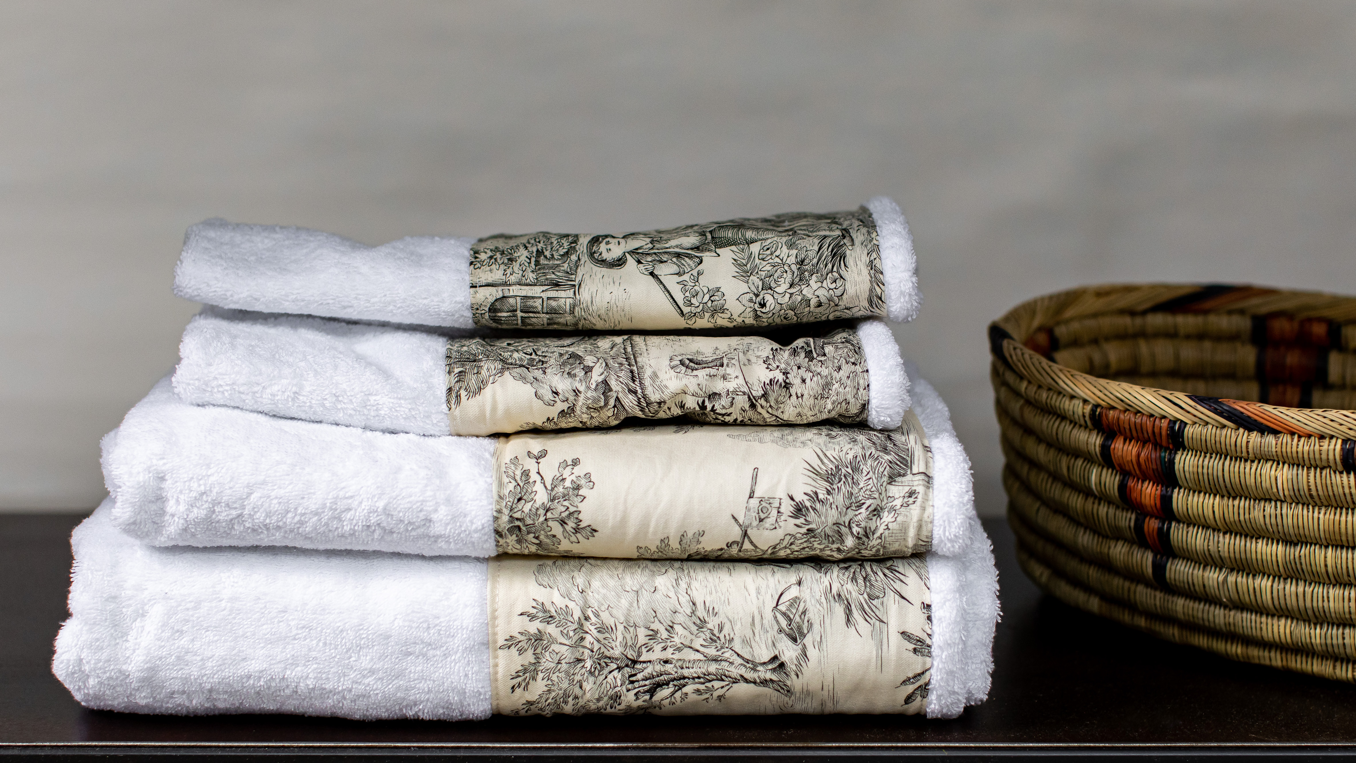 Towels handcrafted in Italy.