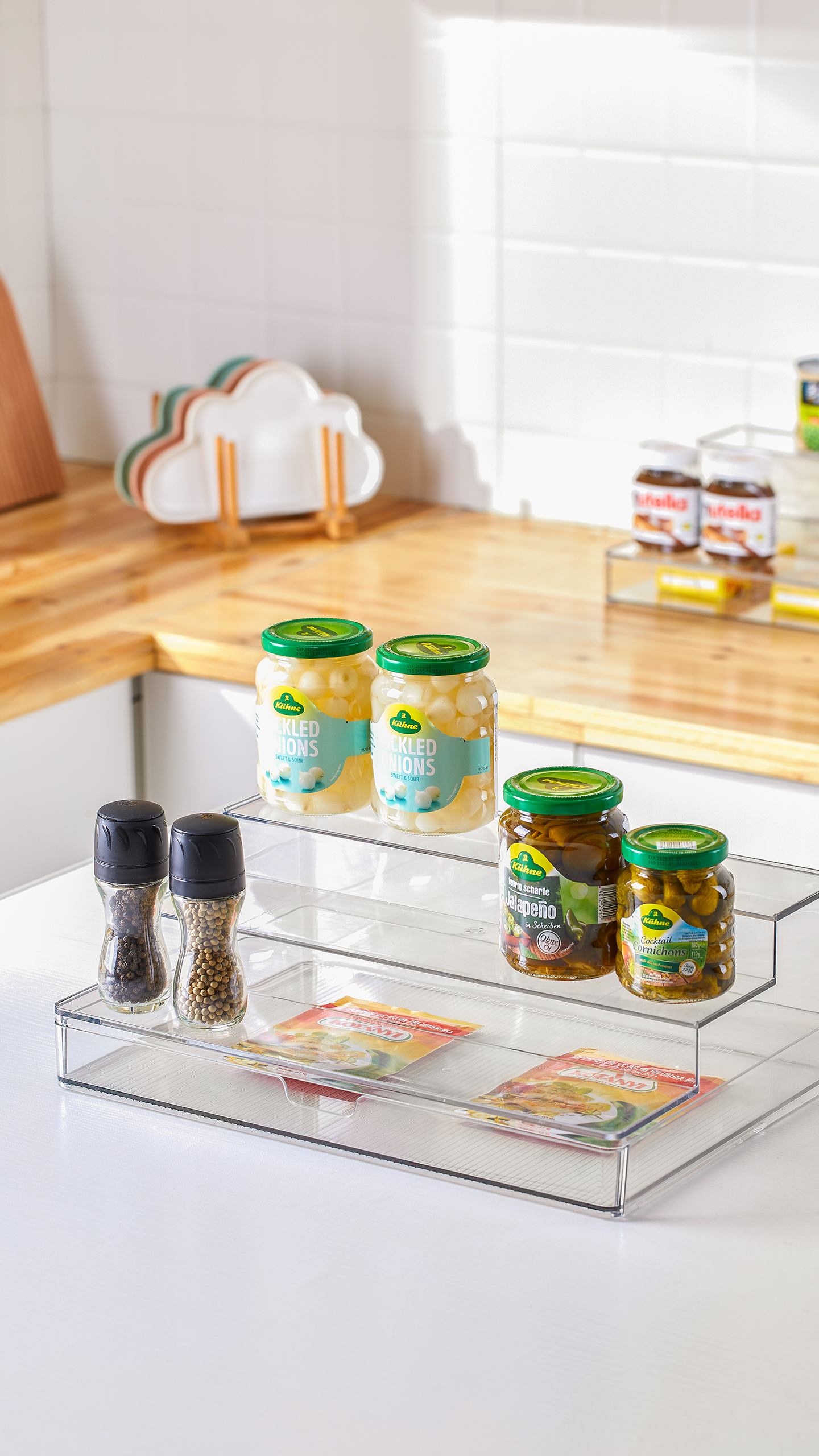 3-Tier Spice Rack With Drawer