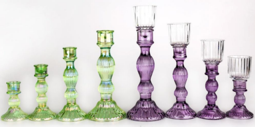 glass candle hodler
