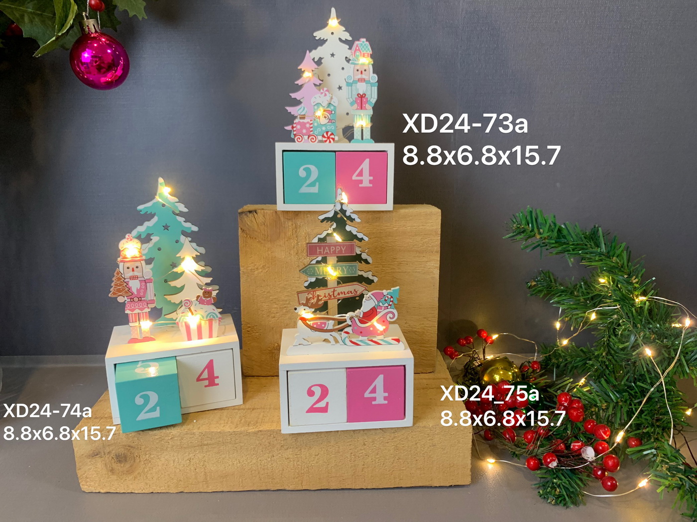 Wooden advent calendar