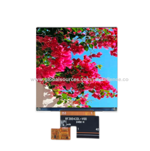 Custom 3.95 inch TFT LCD screen with 540*540, compatible with 480*480 and 720*720, for Smart Home, Handheld POS Machines, etc.